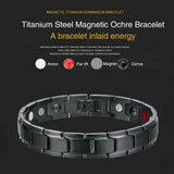 Cowboy fashion Black Stainless Steel Magnet Health Care Therapy Bio Energy Bracelet