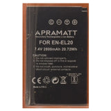 APRAMATT DC ENEL20 2800 mAh (Nikon) Battery