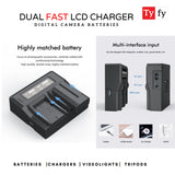 TYFY ENEL25 DUAL FAST LCD CHARGER