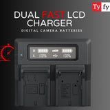 TYFY ENEL15C DUAL FAST LCD CHARGER
