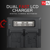 TYFY ENEL14A DUAL FAST LCD CHARGER