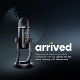 Digitek DM-601 Metal Desktop USB Microphone with Shock Mount & Adjustable Stand