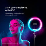 Digitek (DRL 14C RGB) 31cm LED Ring Light with 5 feet Stand for Photo & Video Shoot & More