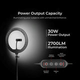 Digitek (DRL 14C RGB) 31cm LED Ring Light with 5 feet Stand for Photo & Video Shoot & More