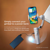 Digitek (DSG 002) is a 3 Axis Gimbal Stabilizer Specially Designed for Mobile Phones with Magnetic Fill Light