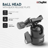 Digitek (DVH 002) Digitek Lightweight Ball Head with Quick Release Plate