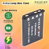 WELBORN ENEL10 Rechargeable Battery Pack Compatible with Nikon Cooplix S200, S210, S220, S230, S3000, S4000, S510, S5100, S520, S570, S60, S600, S700,S80