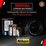 Tyfy ENEL8 750mAh Rechargeable Camera Batteries for Nikon Cameras