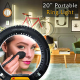 KODAK R7 20" Ring Light with Flexible Smartphone Holder, DSLR Camera Holder, Double Side Mirror, Wireless Remote
