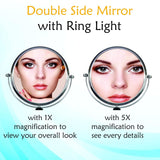 KODAK R7 20" Ring Light with Flexible Smartphone Holder, DSLR Camera Holder, Double Side Mirror, Wireless Remote