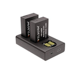 WELBORN LP E17 Dual Battery and Charger Combo Pack for Canon Camera EOS M3 M5 M6 77D 200D 750D 760D 800D 8000D 9000D Rebel T6s T6i T7i SL2 Kiss X8i
