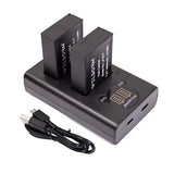 WELBORN LP E17 Dual Battery and Charger Combo Pack for Canon Camera EOS M3 M5 M6 77D 200D 750D 760D 800D 8000D 9000D Rebel T6s T6i T7i SL2 Kiss X8i
