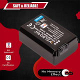 WELBORN NP FW50 1400 mAh Rechargeable Battery Pack Compatible with Sony Alpha A3000 A5000 A5100 A6000 A6300 A6500 A7 A7II A7S A7SII A7R A7RII A33 A55 RX10 RX10II RX10 III RX10 IV NEX-3/5/7 Series