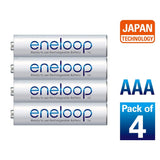 Panasonic BK 4MCCE/4BN Eneloop(Up to 800 mAH) AAA Ni-Mh Pre-Charged Rechargeable Batteries, Set of 2 (8 batteries)