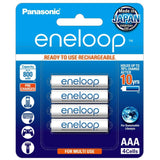 Panasonic BK 4MCCE/4BN Eneloop(Up to 800 mAH) AAA Ni-Mh Pre-Charged Rechargeable Batteries, Set of 2 (8 batteries)