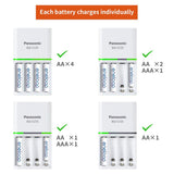 Panasonic CC55 Smart & Quick 1.5-Hours Battery Charger, 1 count.