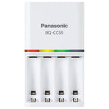 Panasonic CC55 Smart & Quick 1.5-Hours Battery Charger, 1 count.