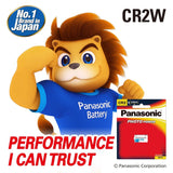Panasonic CR 2W/1BE Lithium Battery - Set of 5
