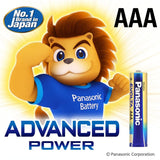 Panasonic Evolta LR03EGDG Premium AAA Alkaline Batteries - Set of 10 (40pcs), Long-Lasting Power, Mercury-Free, Anti-Leak Seal - 10-Year Protection