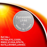 Panasonic LR44 Alkaline Coin Battery 1.5v- Set of 10 (100pcs)