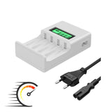 TYFY Quick LCD Charger for AA/AAA Ni-MH/Ni-Cd Rechargeable batteries, LCD Batteries, LCD battery display