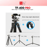 Tyfy TF 400 PRO MULTI ANGLE PREMIUM TRIPOD Camera, Mobile Phones, LED Video Light Etc