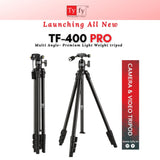Tyfy TF 400 PRO MULTI ANGLE PREMIUM TRIPOD Camera, Mobile Phones, LED Video Light Etc