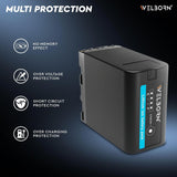 WELBORN BP U60 Platinum Camera Battery for Sony PMW-100, PMW-160, PMW-200, PMW-300, PMW-EX1, PMW-EX3, PMW-F3, PXW-FS5, PXW-FS7 Cameras(25800mAh)