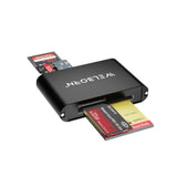 WELBORN WBCR 005 5 in 1 USB 3.0 Card Reader Writer 5 GBPS Speed for Digital Memory Cards TF SD Micro SD SDHC SDXC Flash Card and MS-M2 Card 2 feet Cable Black