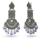 Cowboy Fashion Party Sterling Silver Zinc Base Star Embedded Earring Danglers Agate For Girls Women
