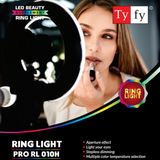 Tyfy Premium Quality 10 Inch Led Ring Light Set With 7ft Light Stand + Bluetooth Wireless Remote