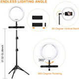 Tyfy Premium Quality 10 Inch Led Ring Light Set With 7ft Light Stand + Bluetooth Wireless Remote