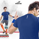 Sportz Fit Mens Half Sleeve Round Neck Sports, Casual T Shirt