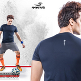 Sportz Fit Mens Half Sleeve Round Neck Sports, Casual T Shirt