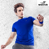 Sportz Fit Mens Half Sleeve Round Neck Sports, Casual T Shirt