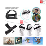 Tyfy ALL IN ONE 62 Accessories Kit for GOPRO HERO, DJI OSMO ACTION, AKASO, APEMAN,  INSTA360,SJCAM, SONY Action Cameras Etc...