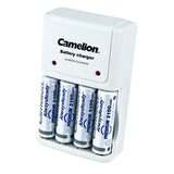 The BC 1010B Camelion battery charger is a compact unit that charges 2 or 4 NiMH/NiCd batteries.