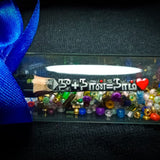 Pencil Carving Art Gift Handmade, Customizable, With Secret Message Glass Bottle For Friends, Families & Special Persons