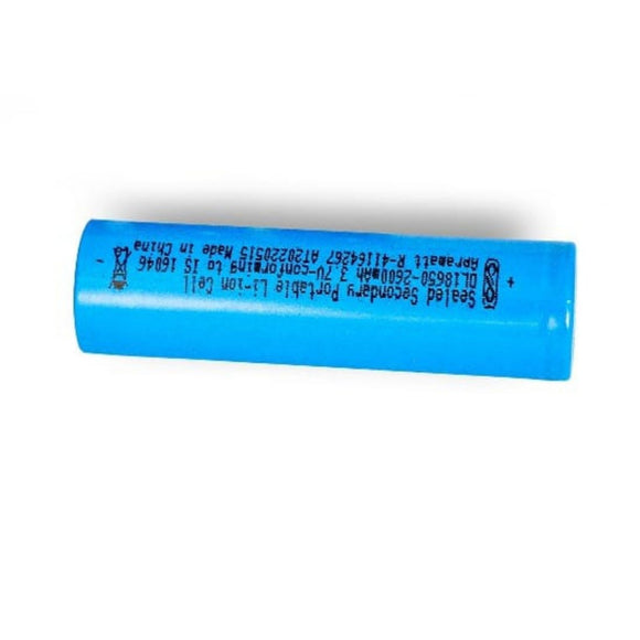 Apramatt 18650 Battery Cell Flat Top 2600 mAh (pack of 1)