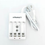Apramatt 3 in 1 Charger (BC 705W ) for  rechargeable batteries Box Packing
