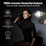 KODAK V70 Video LCD Display Light with Color Temperature 2800K-6800K | CRI 90 with Lumen of 7800 | Wireless Remote Control |  Brightness Adjustment | Fan Indicator Light | FX Mode Button | Flexible & Light Weight