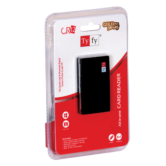 TYFY CR12 2.0 CARD READER , High-speed transmission , Operates on DC 5V, consuming 500mA.