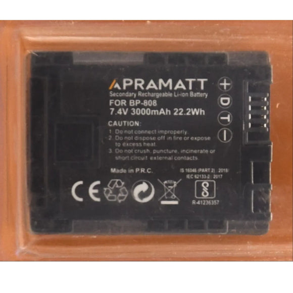 APRAMATT DC BP808 3000 mAh (Canon) Battery