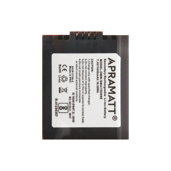 APRAMATT DC CGA-S006 1400 mAh (Panasonic) Battery