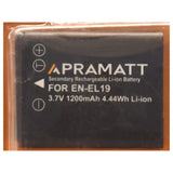 APRAMATT DC EL19 1200 mAh (Nikon) Battery