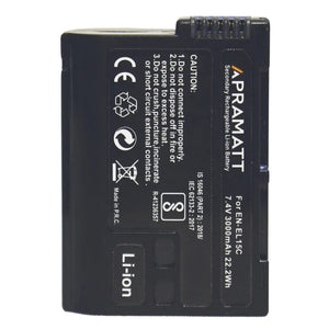 APRAMATT DC ENEL 15C 9000 mAh (Nikon) Battery