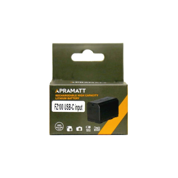 APRAMATT DC FZ100 6600 mAh (Sony) Battery With USB-C input