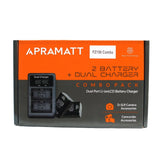 Apramatt DC FZ100 Combo (2 Battery 6600 mAh + Dual Charger)