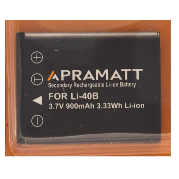 APRAMATT DC LI40B 900 mAh (Olympus) Battery