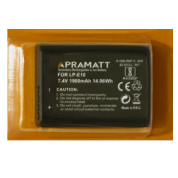 APRAMATT DC LPE10 1900 mAh (Canon) Battery
